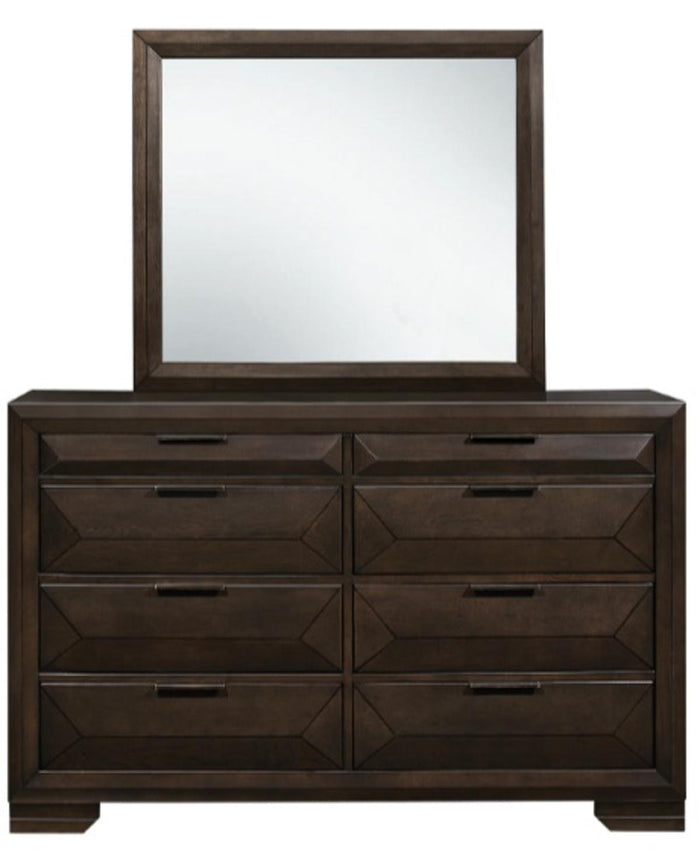Chesky Mirror in Warm Espresso 1753-6 - Furniture World SW (WA)