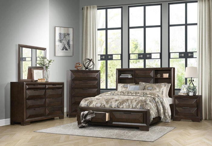 Chesky Nightstand in Warm Espresso 1753-4 - Furniture World SW (WA)