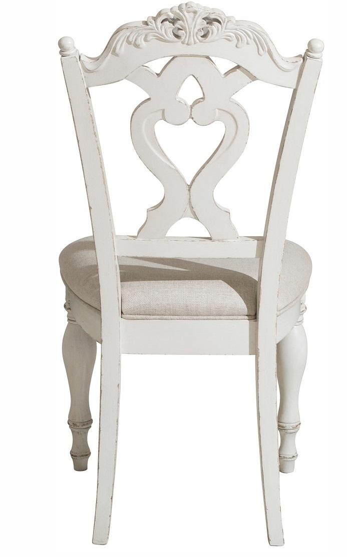 Cinderella Chair in Antique White with Grey Rub-Through 1386NW-11C - Furniture World SW (WA)