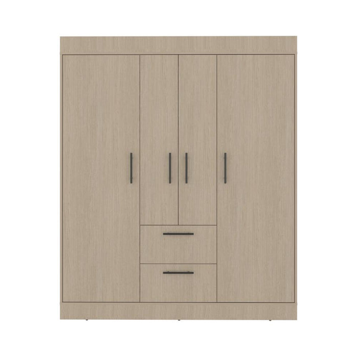 Closet Aura, Cartagena y Wengue, Con Cuatro Puertas y Dos Cajones
