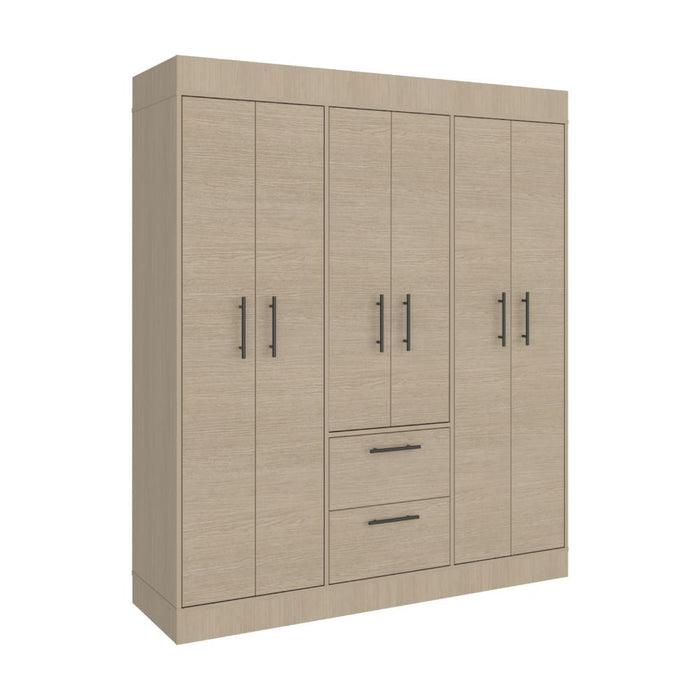 Closet Aura, Cartagena y Wengue, Con Seis Puertas y Dos Cajones