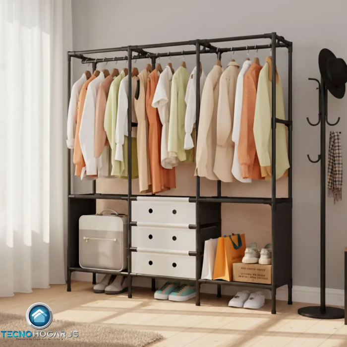 CLOSET ORGANIZADOR 3 ESPACIOS ZAPATERO ESTANTE