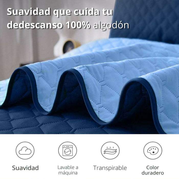 Colcha semidoble doble faz