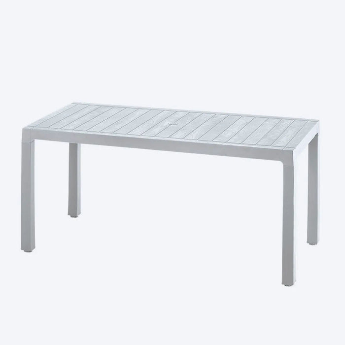 Combo Comedor Familiar Barú (1 Mesa + 6 Sillas Con Brazos) Gris Hielo