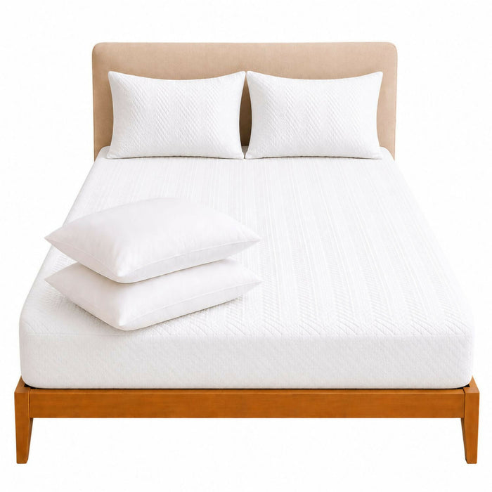 Combo protector colchon + 1 almohada siliconada sencillo