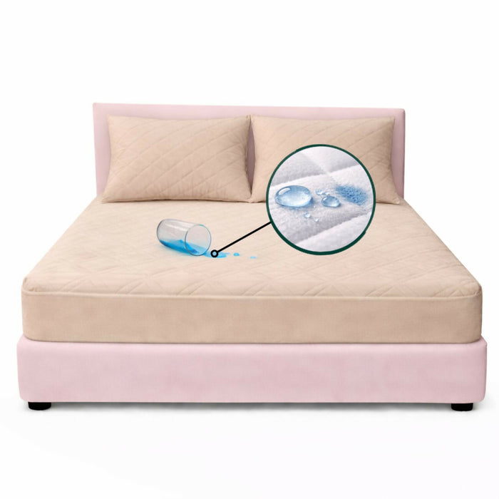 Combo protector colchon semidoble antifluido 120x190cm