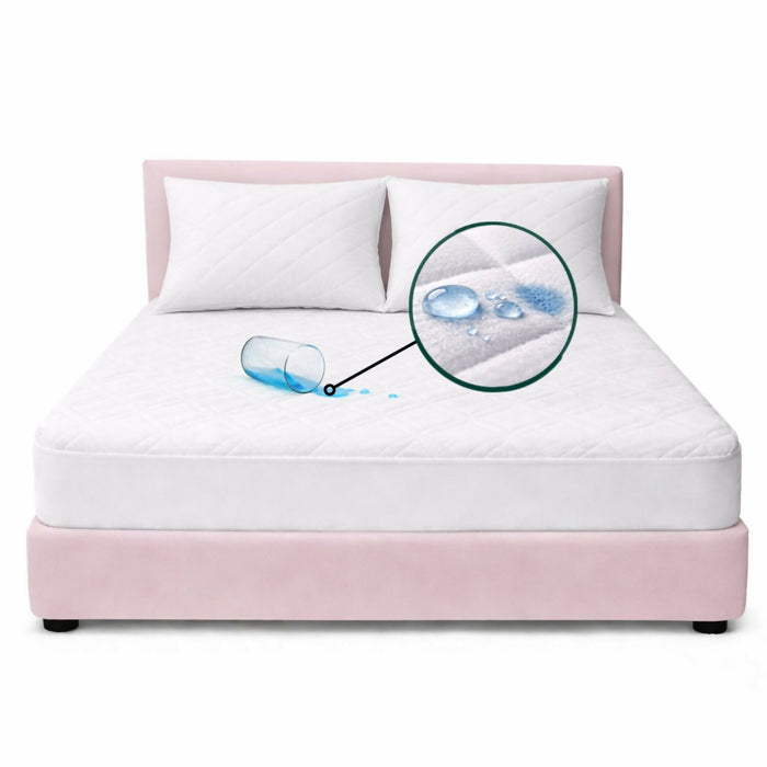 Combo protector colchon semidoble antifluido 120x190cm