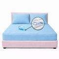 Combo protector colchon semidoble antifluido 120x190cm