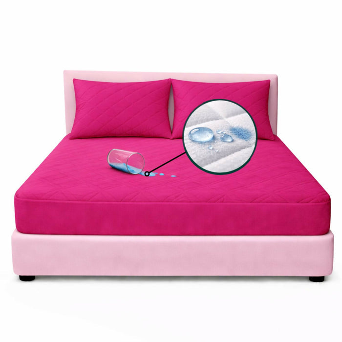 Combo protector colchon semidoble antifluido 120x190cm