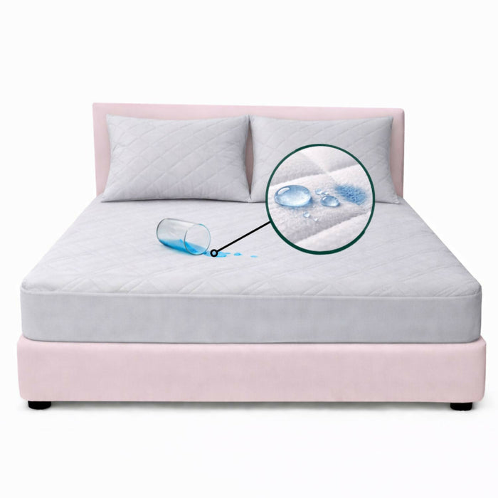 Combo protector colchon semidoble antifluido 120x190cm