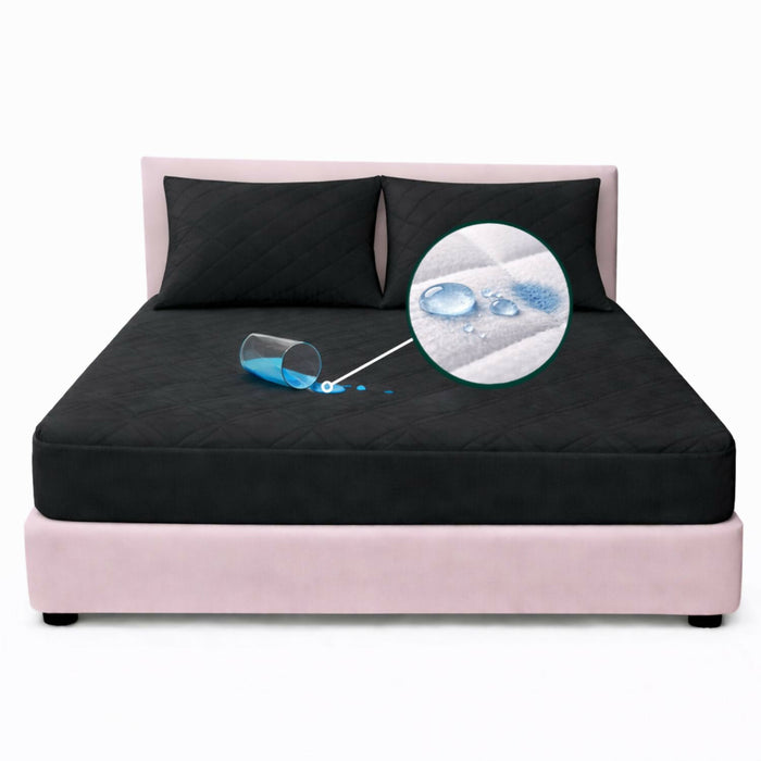 Combo protector colchon semidoble antifluido 120x190cm