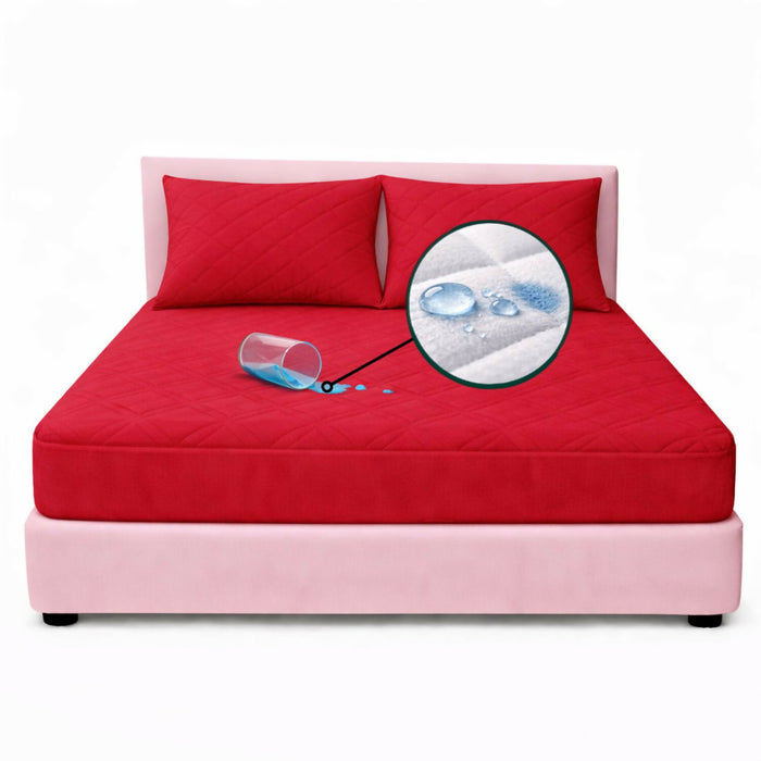Combo protector colchon semidoble antifluido 120x190cm