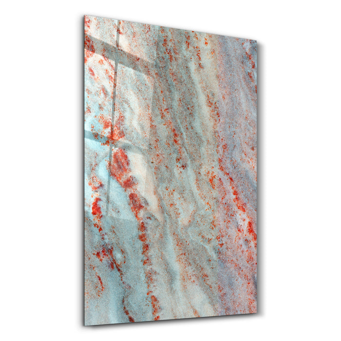 Coral Patina | Glass Wall Art