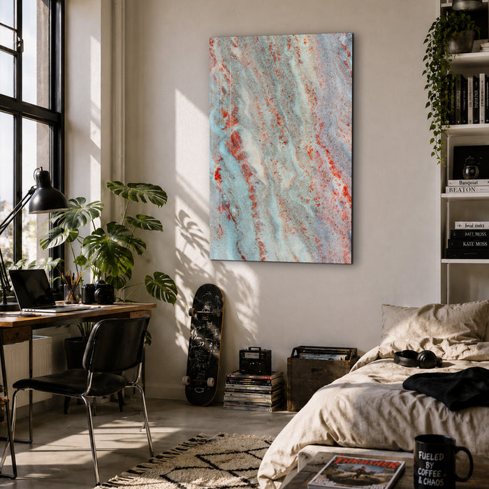 Coral Patina | Glass Wall Art