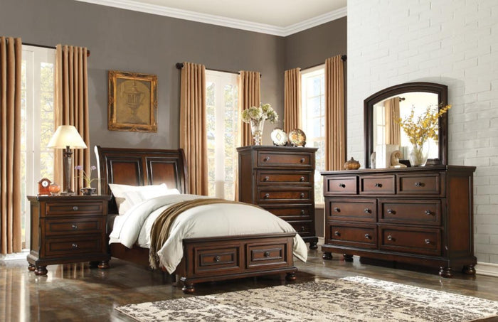 Cumberland Mirror in Brown Cherry 2159-6 - Furniture World SW (WA)