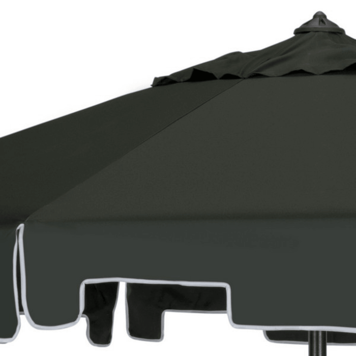 Dark Green 9 Foot Market Crank Outdoor Patio Umbrella - Outdoor Umbrellas - The Well Appointed House