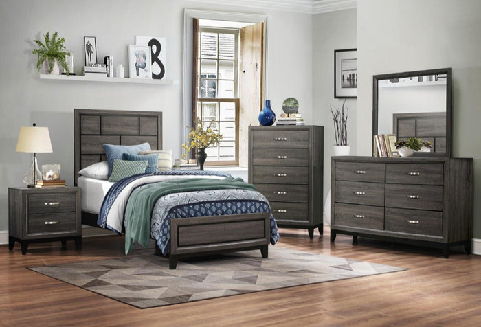 Davi Full Panel Bed in Gray 1645F-1 - Furniture World SW (WA)