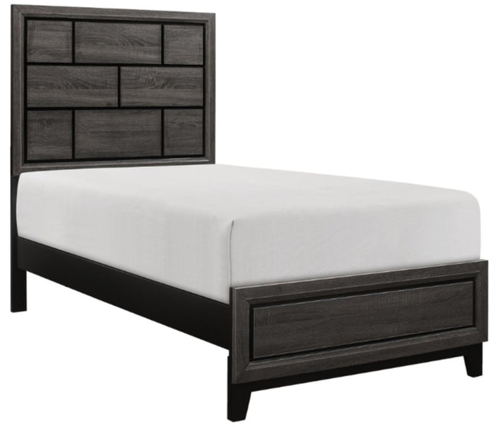 Davi Twin Panel Bed in Gray 1645T-1 - Furniture World SW (WA)
