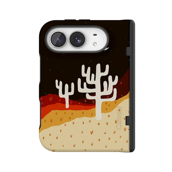 Desert Nights | Cactus Colorblock Case iPhone Case get.casely Bold Flex + MagSafe® iPhone Duo