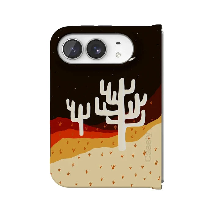 Desert Nights | Cactus Colorblock Case iPhone Case get.casely Classic + MagSafe® iPhone Duo