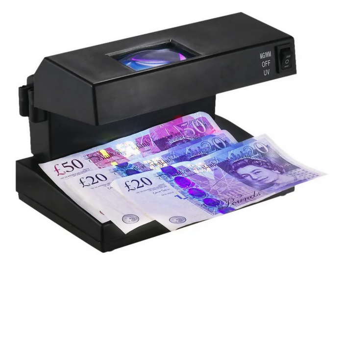 DETECTOR BILLETES FALSOS UV LUPA DETECTOR DÓLAR PESO 1S