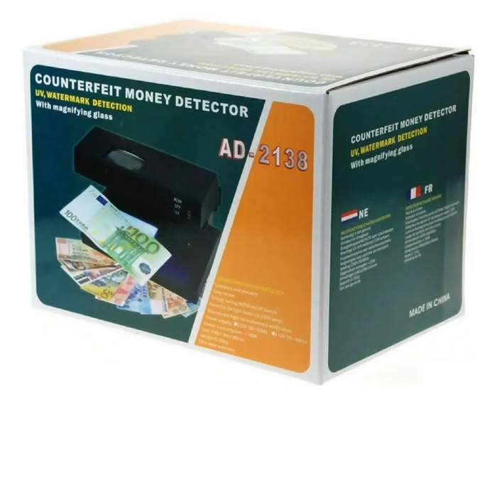DETECTOR BILLETES FALSOS UV LUPA DETECTOR DÓLAR PESO 1S
