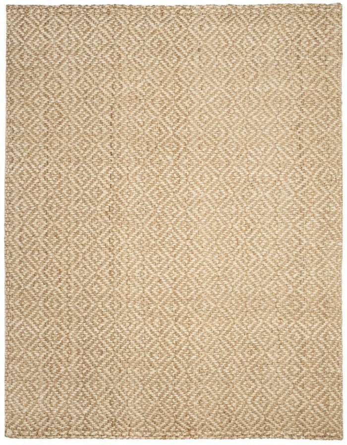 Diamond Pattern Jute and Ivory Natural Rug - Rugs - The Well Appointed House