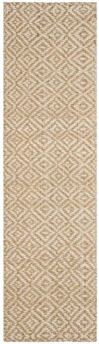 Diamond Pattern Jute and Ivory Natural Rug - Rugs - The Well Appointed House