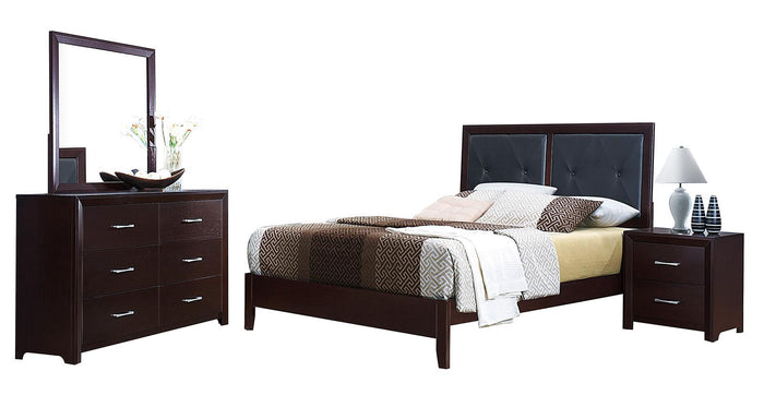 Edina 2 Drawer Nightstand in Espresso-Hinted Cherry 2145-4 - Furniture World SW (WA)