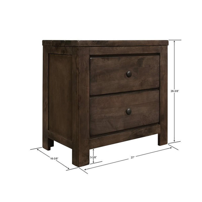 Emerald Home Ashton Hills Nightstand in Classic Gray/Brown - Furniture World SW (WA)