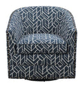 Emerald Home Furnishings Trilogy Swivel Chair in Navy image