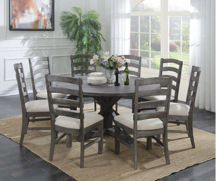 Emerald Home Paladin Side Chair (Set of 2) in Rustic Charcoal - Furniture World SW (WA)