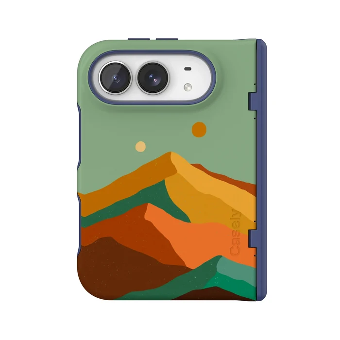 Endless Peaks | Colorblock Mountain Case iPhone Case get.casely Bold Flex + MagSafe® iPhone Duo