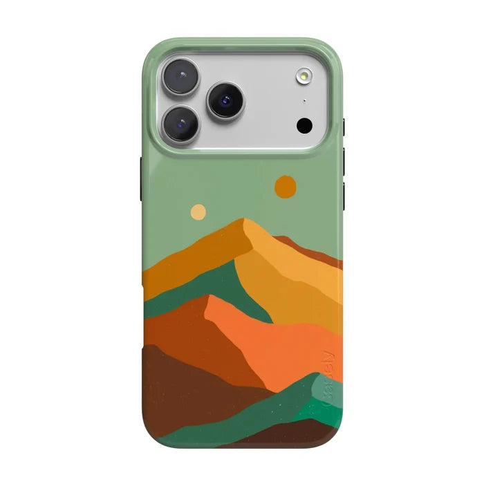 Endless Peaks | Colorblock Mountain Case iPhone Case get.casely Classic + MagSafe® iPhone 18 Pro