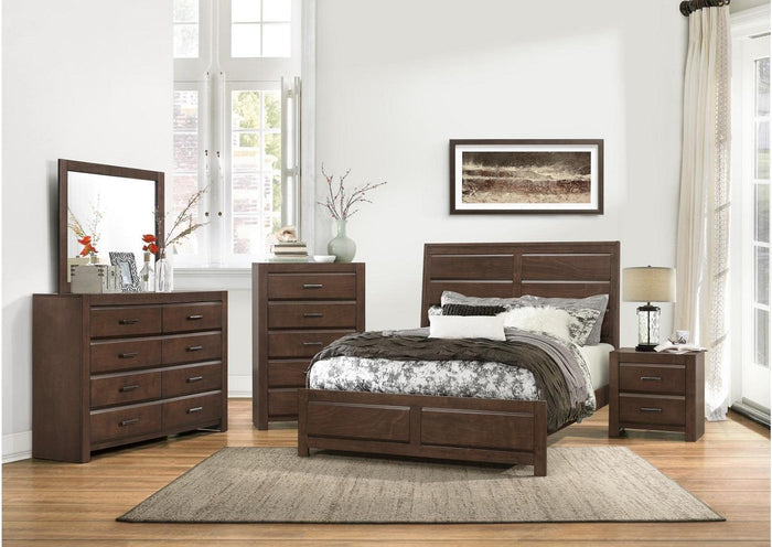 Erwan 2 Drawer Nightstand in Dark Walnut 1961-4 - Furniture World SW (WA)