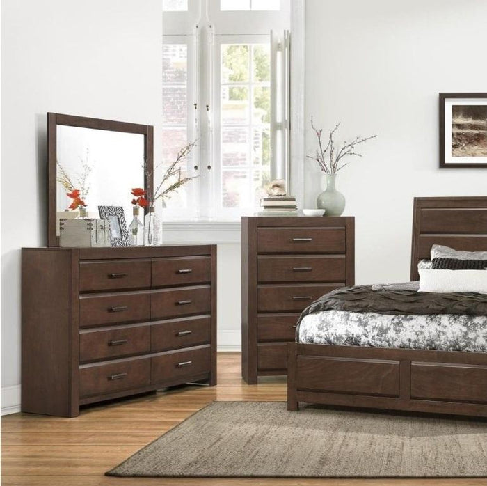 Erwan Mirror in Dark Walnut 1961-6 - Furniture World SW (WA)