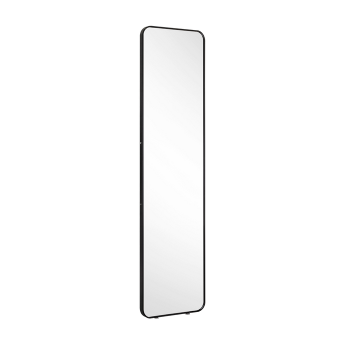 Espejo Rectangular de Piso Riga, con Marco Negro