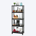 Estante multifuncional de 5 Niveles Solido 15" Negro