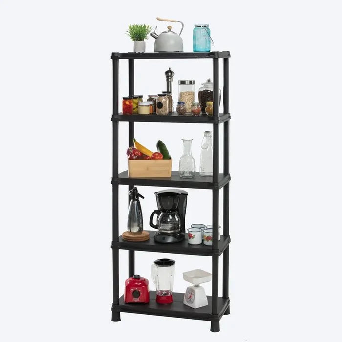 Estante multifuncional de 5 Niveles Solido 15" Negro