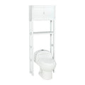 Estante Organizador con Puertas para Baño Blanco