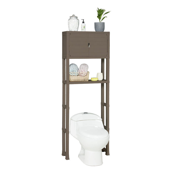 Estante Organizador con Puertas para Baño Mocca