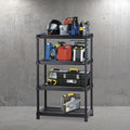 Estantería multifuncional de 4 Niveles Ventilada 18" Negro