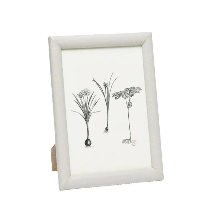 Pigeon & Poodle Eton Full-Grain Leather Frame in Light Grey - Picture Frames - The Well Appointed House