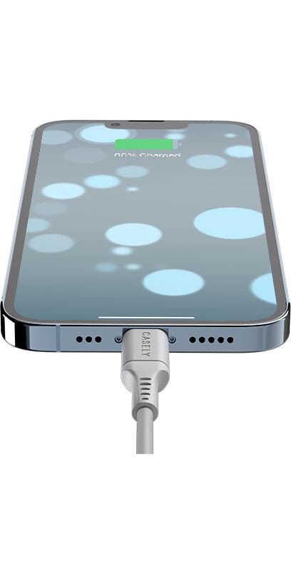 Fast Charging Cable | MFi Certified Lightning to USB-C Cord - White Cord Charging Cable get.casely