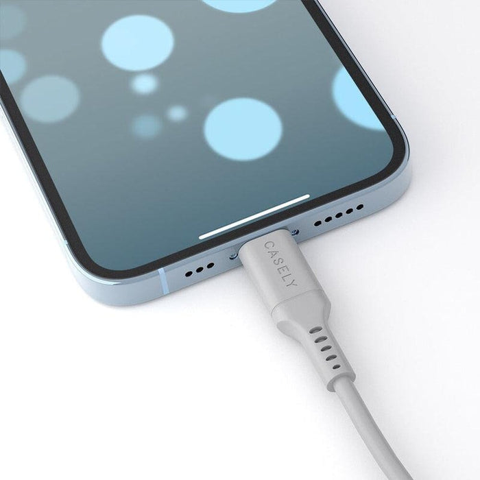 Fast Charging Cable | MFi Certified Lightning to USB-C Cord - White Cord Charging Cable get.casely