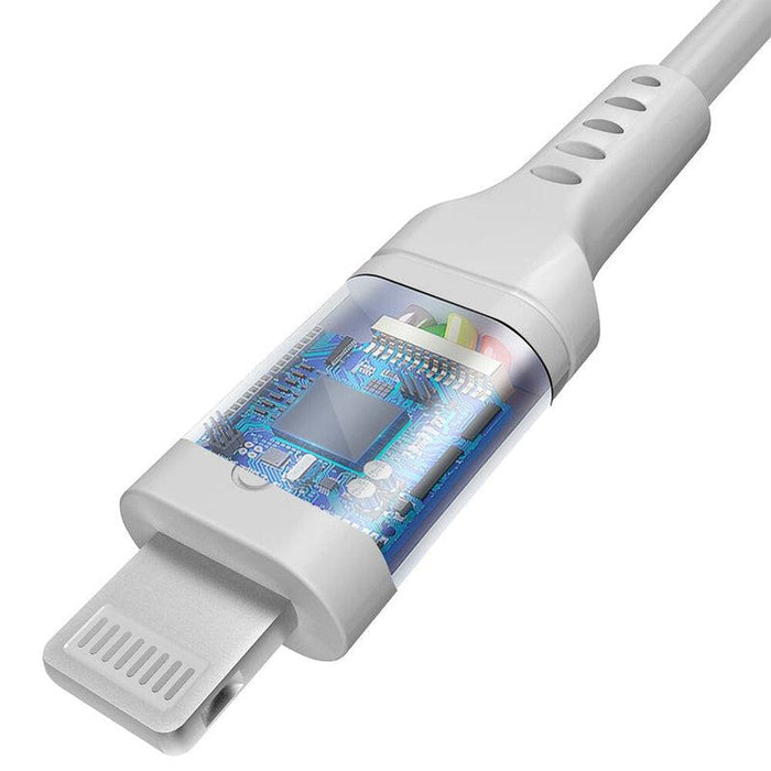 Fast Charging Cable | MFi Certified Lightning to USB-C Cord - White Cord Charging Cable get.casely