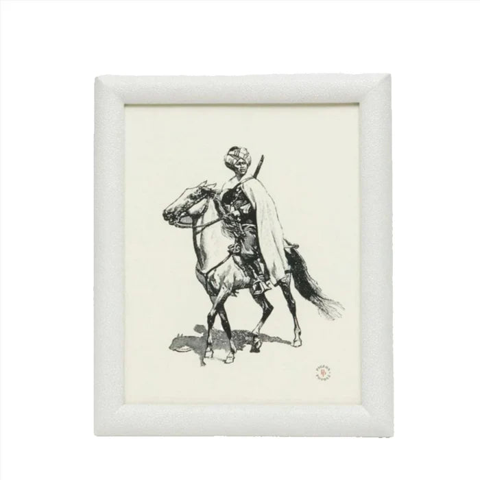Pigeon & Poodle Faux Shagreen Oxford Frame in Blanc - Picture Frames - The Well Appointed House