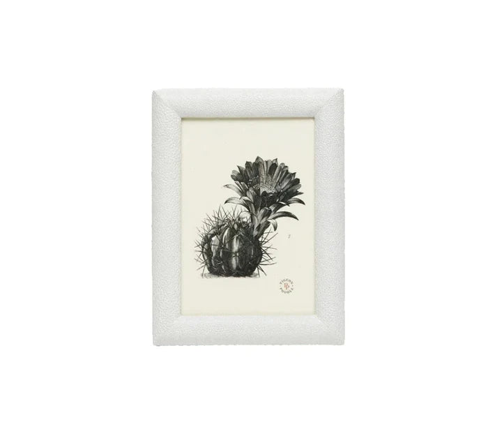 Pigeon & Poodle Faux Shagreen Oxford Frame in Blanc - Picture Frames - The Well Appointed House
