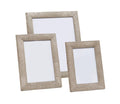 Faux Shagreen Oxford Frame in Sand