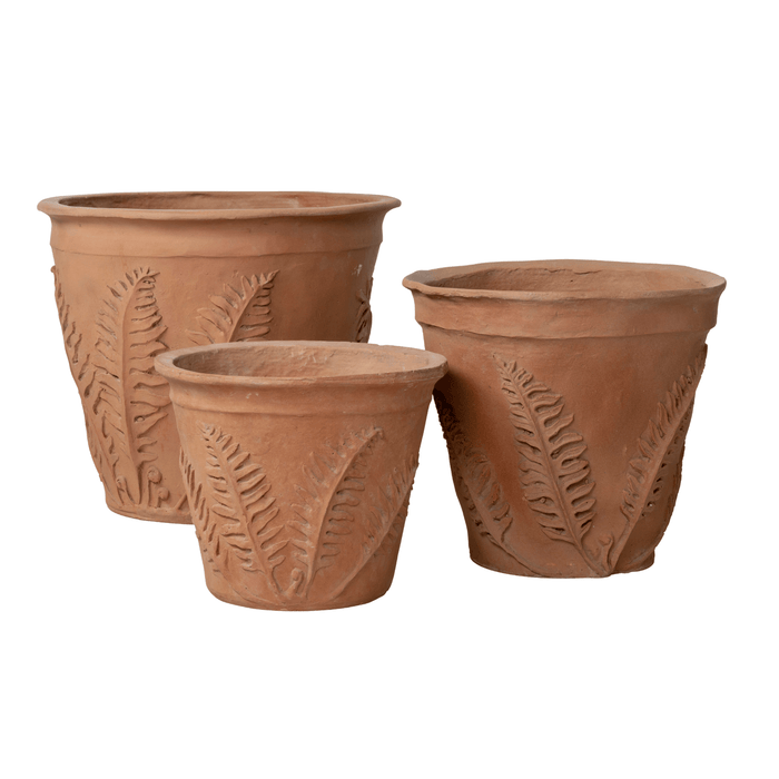 Fern Garden Pot in a Terracotta Finish - Outdoor Planters - The Well Appointed House
